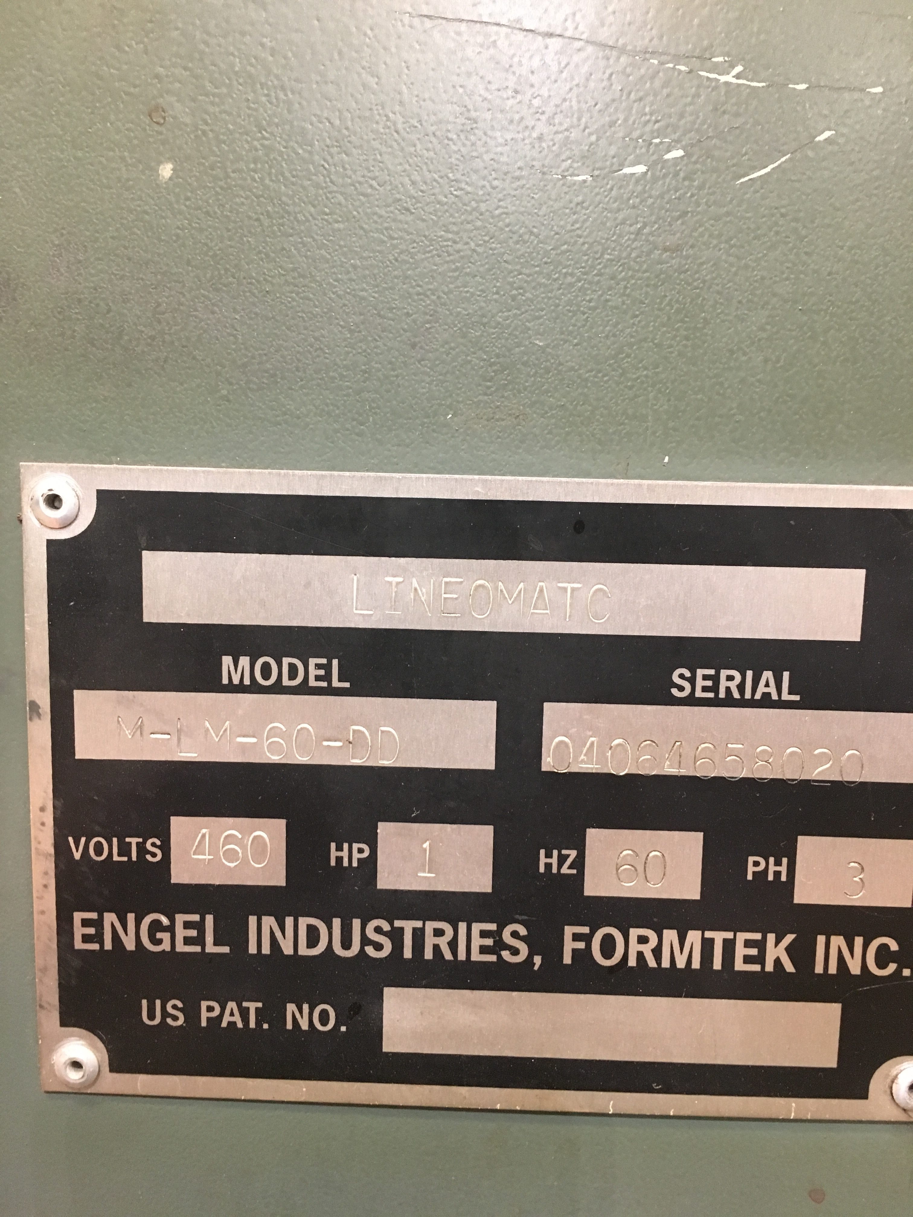 Engel Coil Line serial number badge